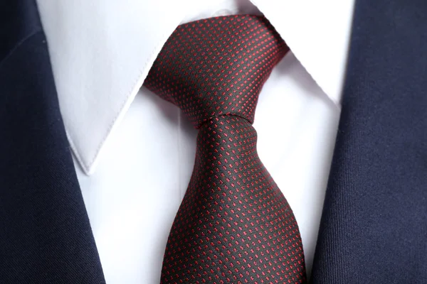 Male jacket with shirt and tie close up — Stock Photo, Image