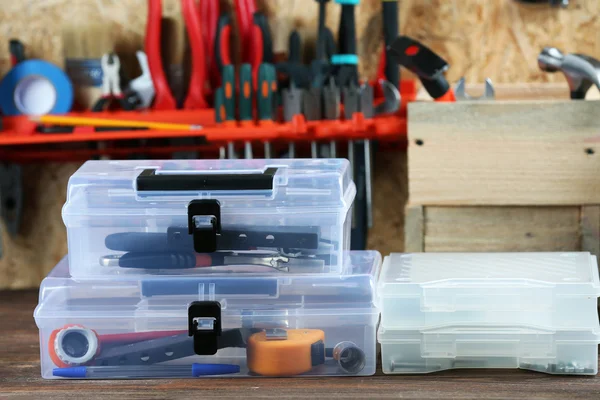 Set of tools in workshop — Stock Photo, Image