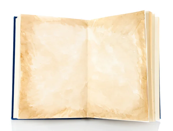 Único livro isolado em branco — Fotografia de Stock