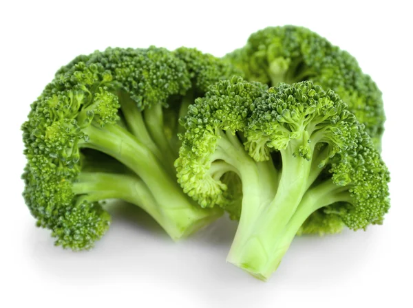 Brocoli frais isolé sur blanc — Photo