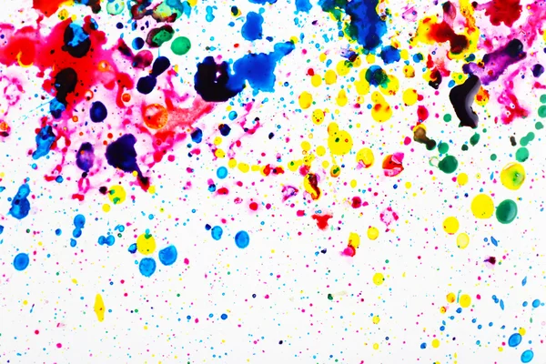 Colorful splashes of paint as background — Stock Photo, Image