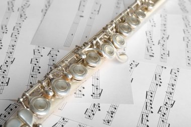 Flüt müzik arka plan notları