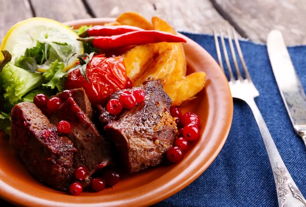 Carne torrada saborosa — Fotografia de Stock