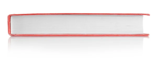Libro rosso isolato su bianco — Foto Stock