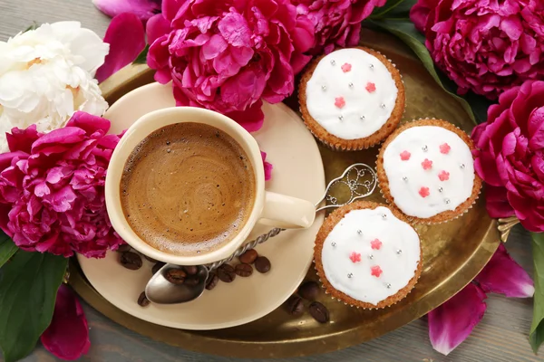 Composizione con tazza di caffè — Foto Stock