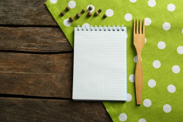 Livro de receitas aberto — Fotografia de Stock