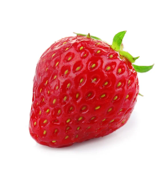 Ripe strawberry isolated on white — Stock Photo, Image