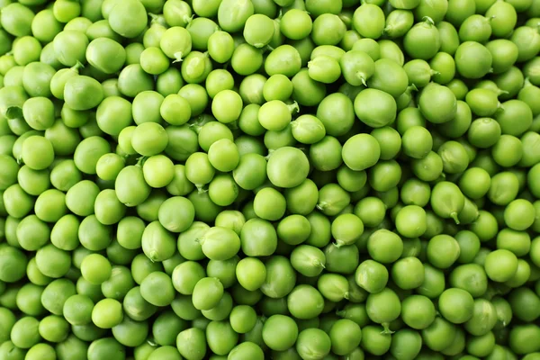 Heap of fresh green peas close up — Stock Photo, Image