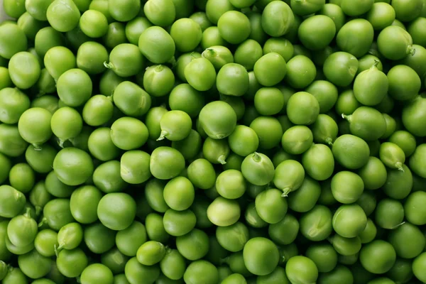 Heap of fresh green peas close up — Stock Photo, Image