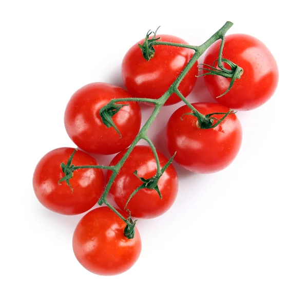 Cherry tomatoes isolated on white — Stock Photo, Image