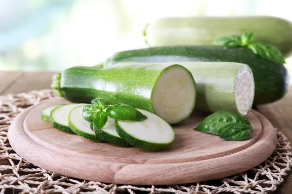 Fresh zucchini with squash — Stock Photo, Image