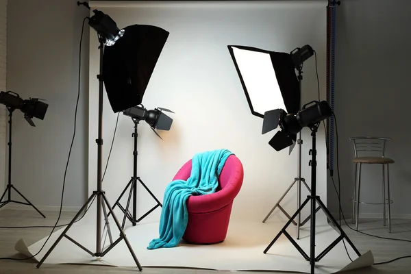 Fotostudio met modern interieur — Stockfoto