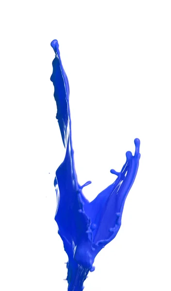 青色の塗料の飛散 — ストック写真