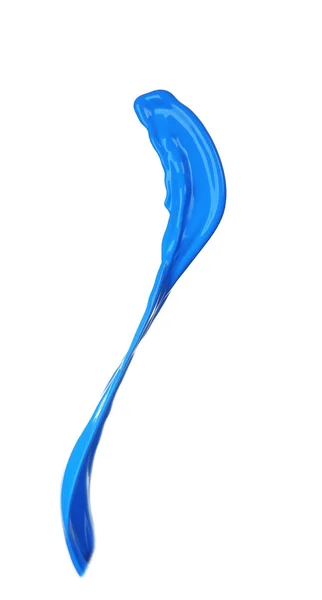 Pintura azul salpicando — Fotografia de Stock