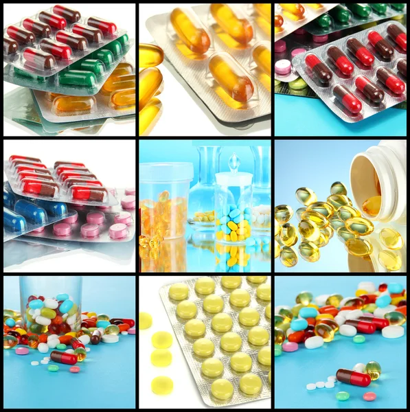 Collage de pastillas —  Fotos de Stock