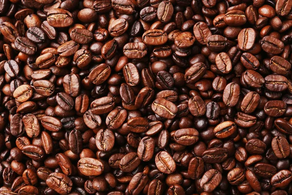 Nahaufnahme von Kaffeebohnen — Stockfoto