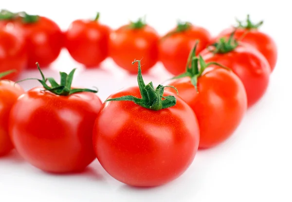 Grupo de tomates cherry, primer plano — Foto de Stock