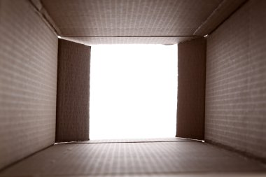 Karton kutu içinde görünüm