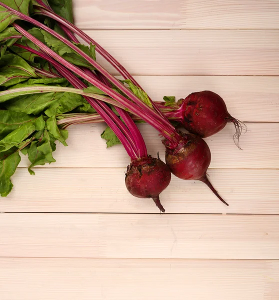 Jonge bieten op houten tafel — Stockfoto