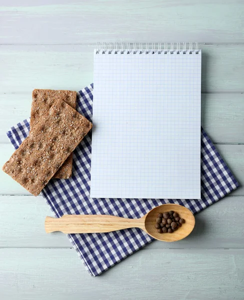 Open recipe book — Stock Photo, Image