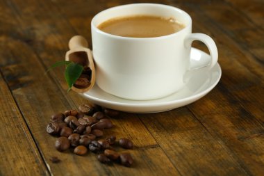 Kahve Tablo fasulye ile yakın çekim