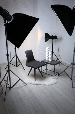 Modern iç ile fotoğraf stüdyosu