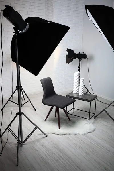 Fotostudio med modern interiör — Stockfoto