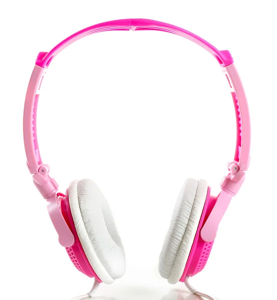 Casque rose isolé sur blanc — Photo