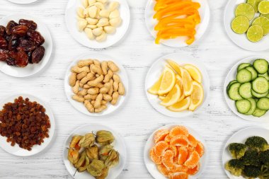 Farklı ürünler üzerinde daireler