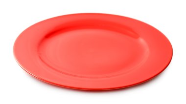 Boş renkli plaka üzerinde beyaz izole