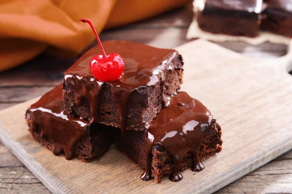 Delicious chocolate cakes — Stock Photo, Image