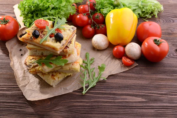 Delicious homemade pizza — Stock Photo, Image