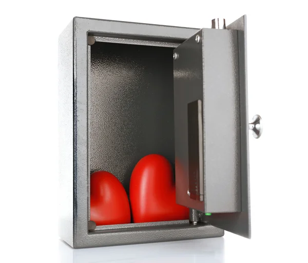 Dekorativa hjärtan i säker — Stockfoto