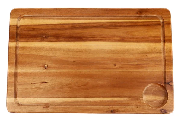Dřevěné řezací desky izolované na bílém — Stock fotografie