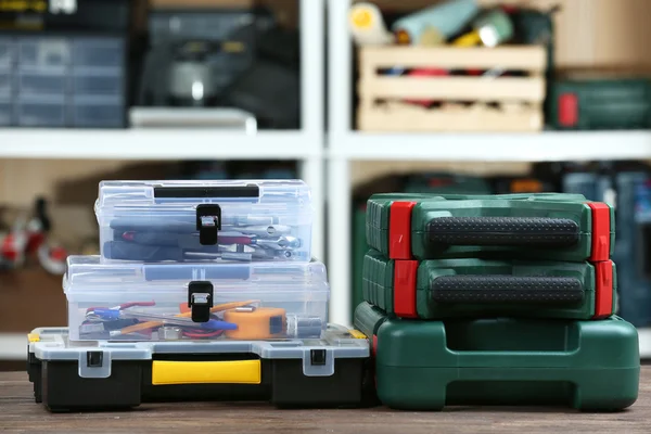 Set tools in werkplaats — Stockfoto