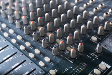 Ses müzik karıştırıcı kontrol paneli