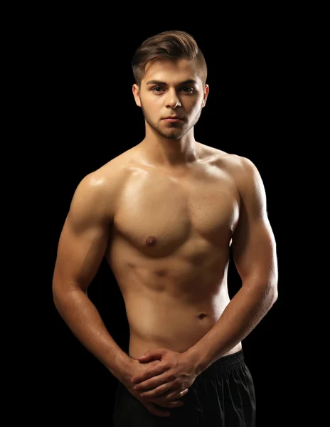 Muscle young man — Stock Photo, Image