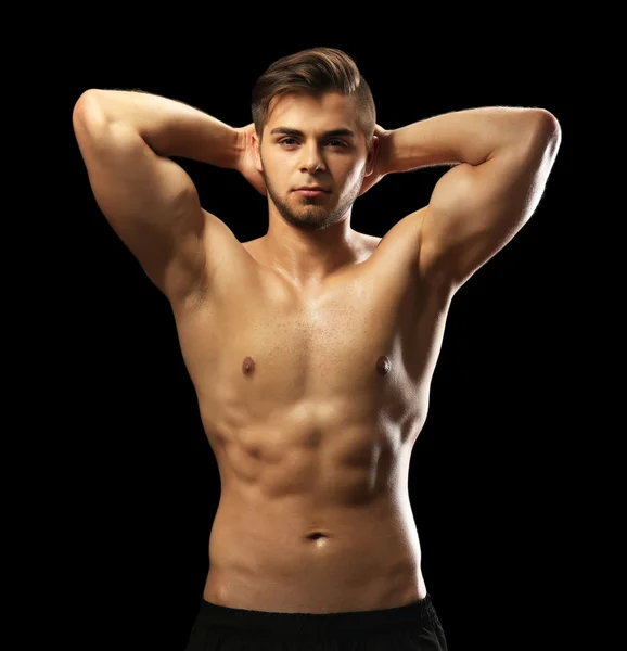 Mladý muž svalů — Stock fotografie