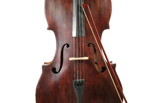 Cello isoliert auf Weiß — Stockfoto