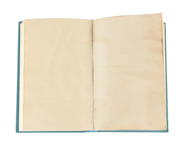 Boş retro açık kitap — Stok fotoğraf