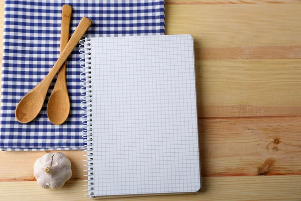 Open recipe book — Stock Photo, Image