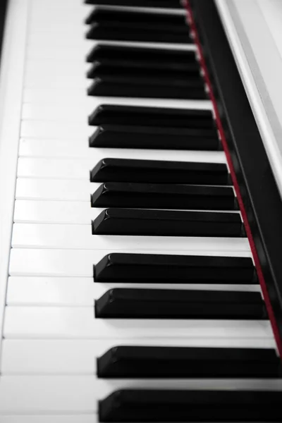 Tastiera del pianoforte da vicino — Foto Stock