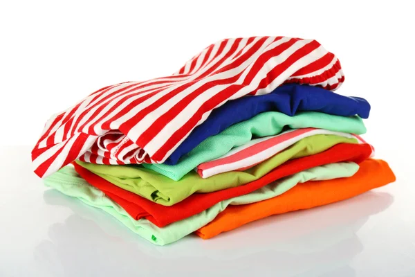 Renkli giyim yığını — Stok fotoğraf