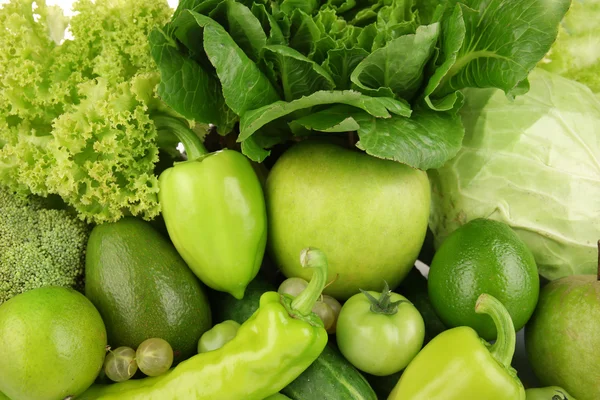 Čerstvé zelené potraviny, detail — Stock fotografie
