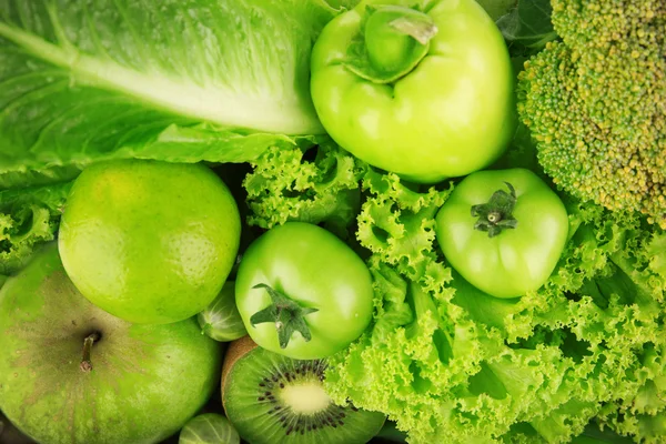 Fundo de alimentos verdes frescos — Fotografia de Stock