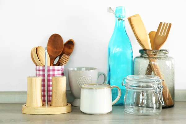 Composición con diferentes utensilios —  Fotos de Stock