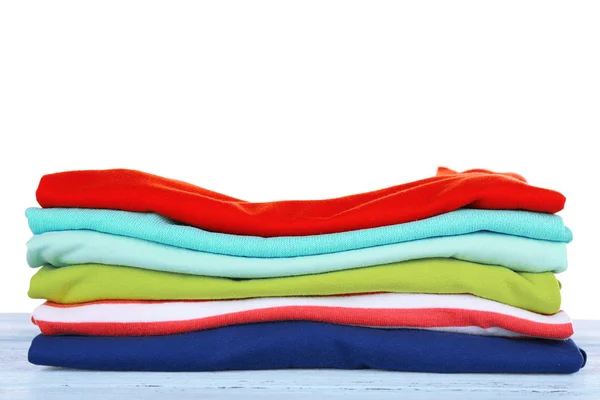 Stack of colorful clothing Stock Image