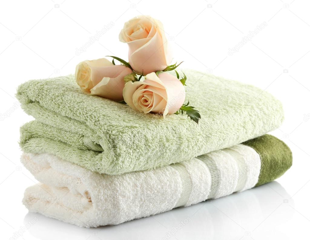 Stack of colorful towels