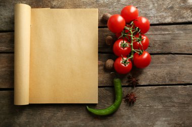 Açık tarif kitabı, sebze ve baharatlar