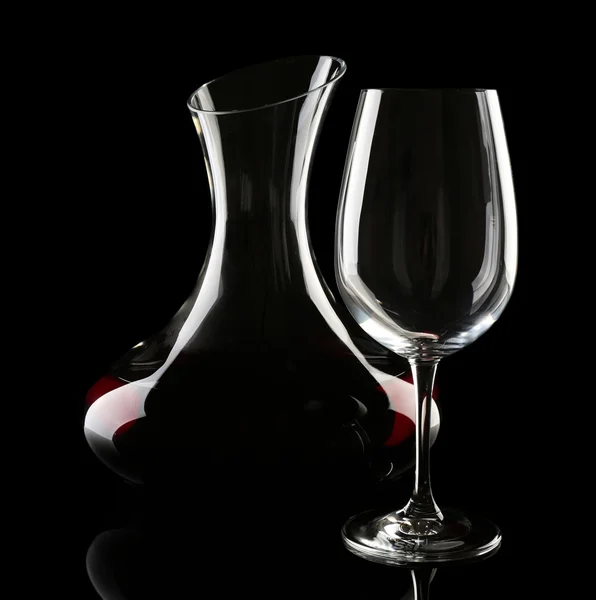 Garrafa de vidro de vinho — Fotografia de Stock